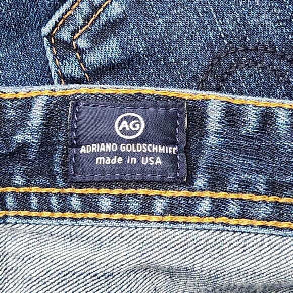AG Adriano Goldschmied Jeans Mens 34x34 Blue Matchbox Slim Straight Actual 34X29 - Picture 12 of 16